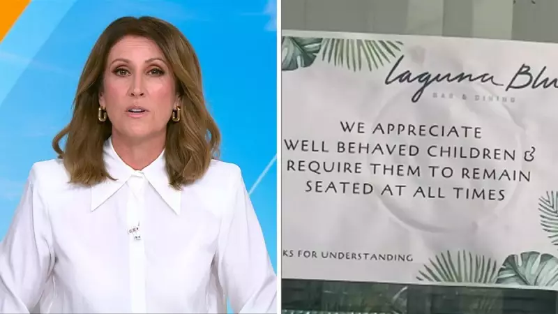 Sunrise Host Nat Barr Weighs In On Restaurant's Controversial 'Children Must Remain Seated' Policy