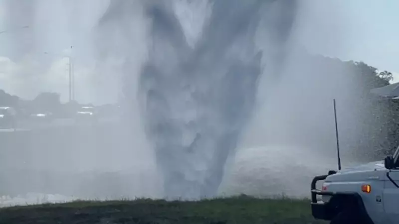 Townsville Water Main Bursts on University Drive - Crews Rush to Restore Supply