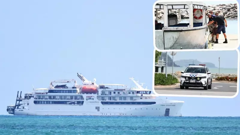 Cruise Ship Docks in Cairns After Tragic Passenger Death at Lizard Island