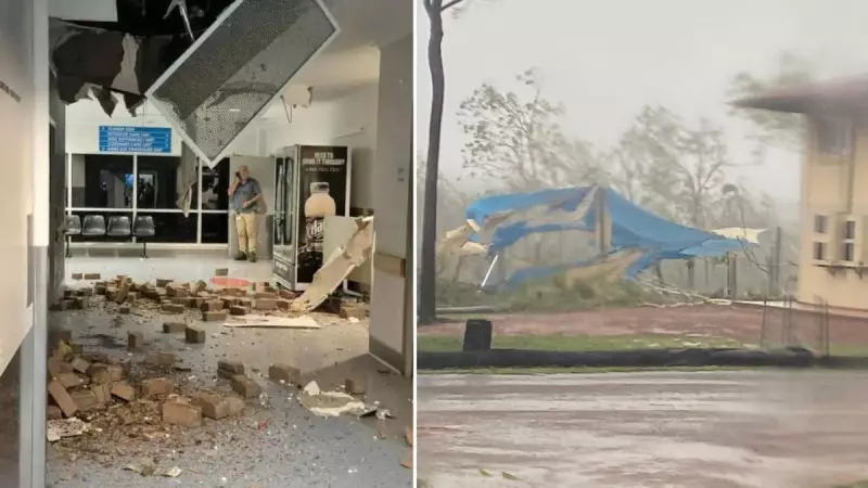 Cyclone Fina Ravages Darwin: 100km/h Winds, Hospital Roof Collapse