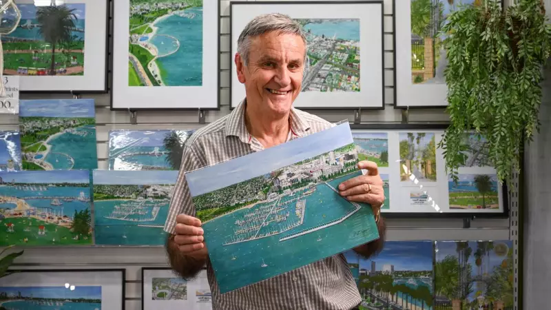 Geelong Artist Geoff Munro Transforms Waterfront Paintings into Greeting Cards