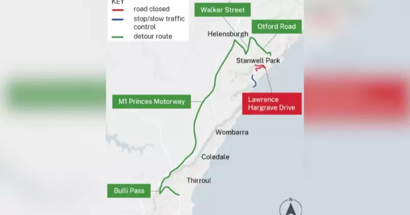Illawarra Roadworks: Lawrence Hargrave Drive Night Closures This Week