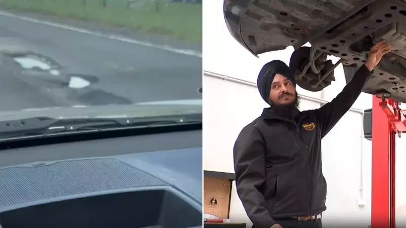 Melbourne Pothole Havoc: 28 Cars Stranded on Princes Freeway