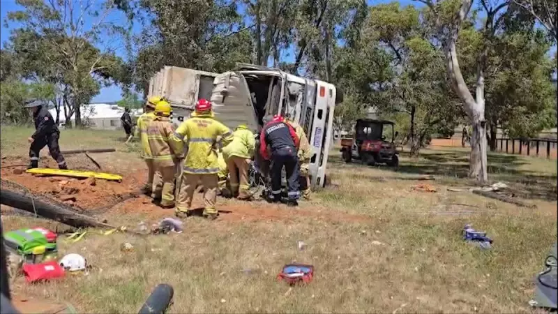 Rubbish Truck Driver Seriously Injured in Weir Road Rollover