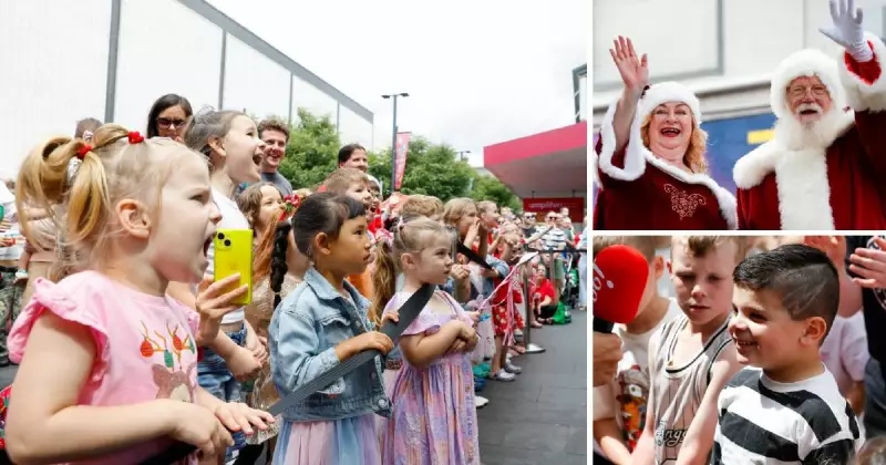 Santa's Arrival in Wollongong Mall Sparks Joy and Wonder for Kids