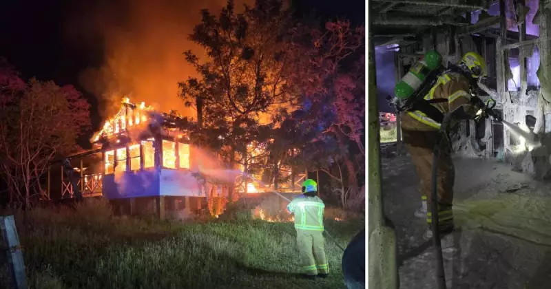 Singleton Home Razed in Suspicious Blaze: Police Launch Arson Investigation