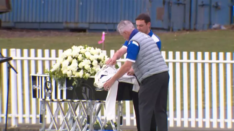 Thousands farewell teen cricketer Ben Austin at emotional Junction Oval service