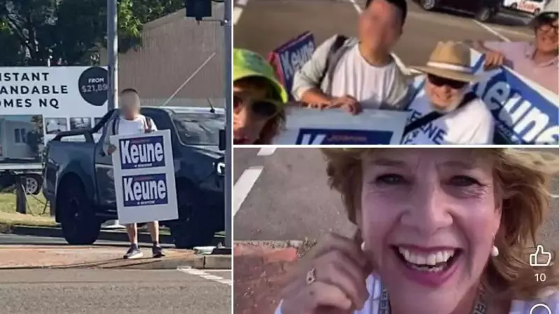 Townsville mayoral candidate Joanne Keune defends tourist sign stunt