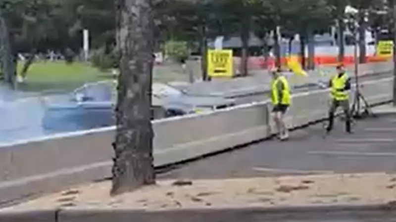 Volunteer Hospitalised After BMW Crashes at Geelong Revival Festival