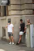 England's Stokes & Wood Sip Coffee in Perth Before Ashes Test