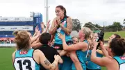 Gemma Houghton's Epic 100th Goal After Siren Sends Port Adelaide Crowd Wild | AFLW