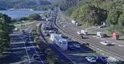 M1 Pacific Motorway Chaos: Truck Breakdown Sparks Major Delays for Newcastle Commuters