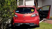 Mazda crashes through Geelong West home in dramatic accident