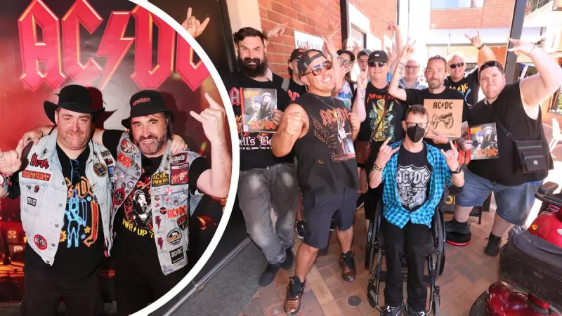 AC/DC Fans Queue for Hours as Power Up Merch Pop-Up Opens in West Perth