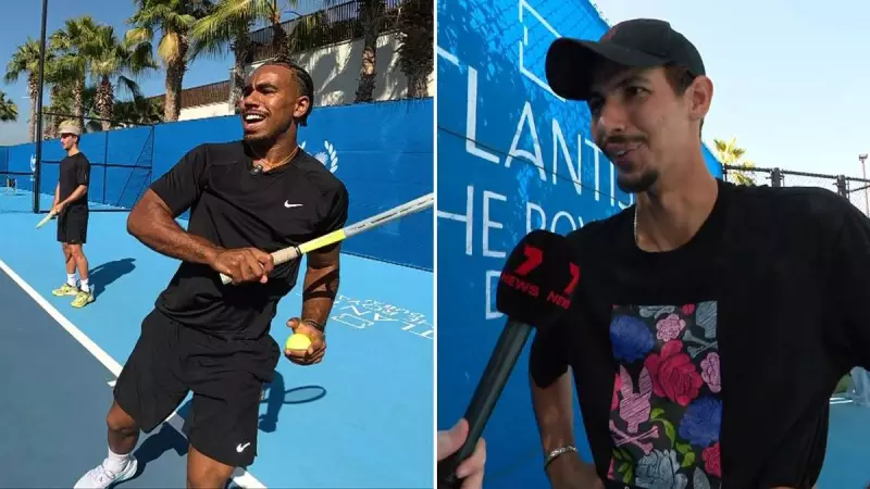 Alexei Popyrin's Top 20 Quest: Tennis Star's Unique Dubai Prep with AFL Stars