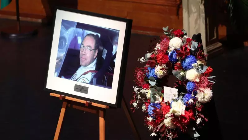 Allan Moffat remembered as 'bloody magnificent' at Melbourne state memorial