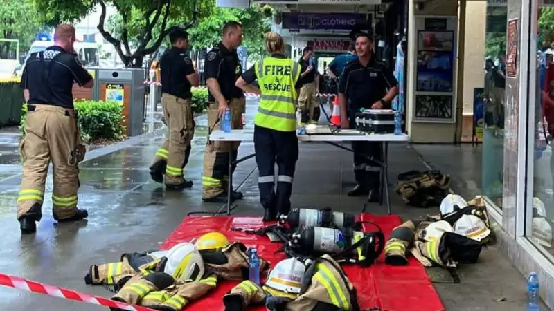 Cairns CBD evacuated as car park fire fills building with smoke