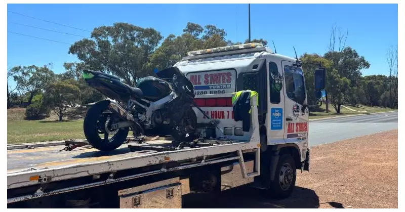 Canberra motorcyclist's bike seized after alleged 120km/h hooning on Southern Cross Drive