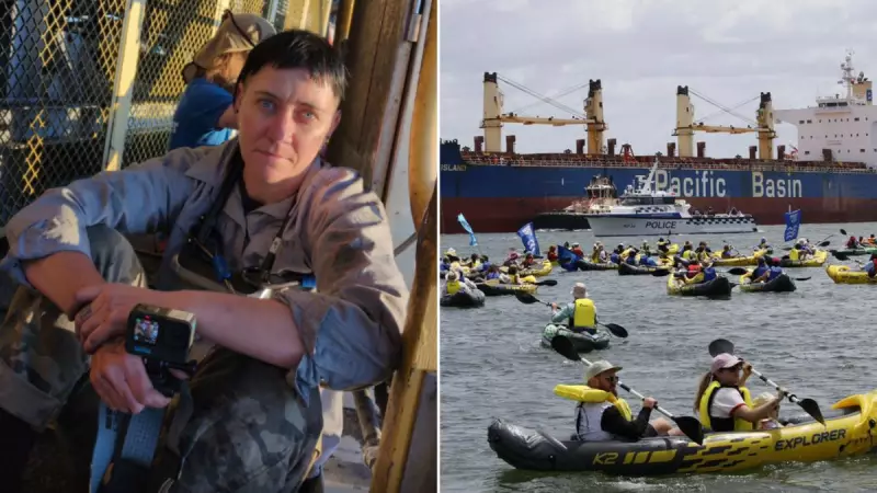 Climate Activists Lock Onto Newcastle Coal Loader in Port Protest