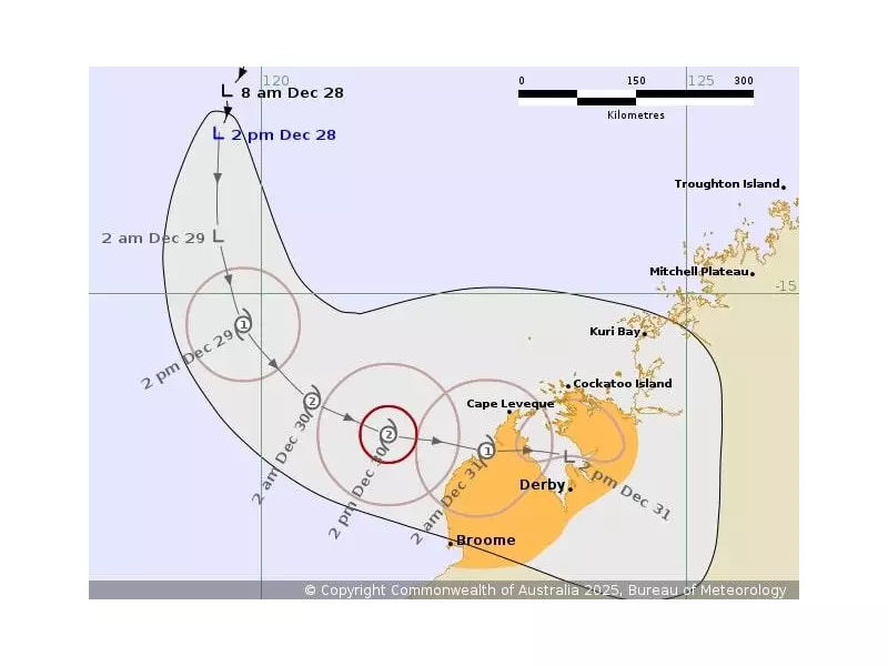 Cyclone Alert: Category Two Storm 08U Targets WA's Kimberley Coast