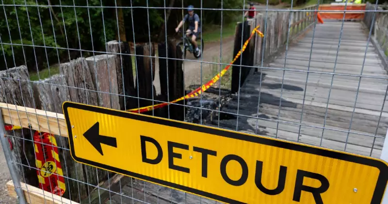 Fernleigh Track Bridge Closed After Arson Attack in Lake Macquarie