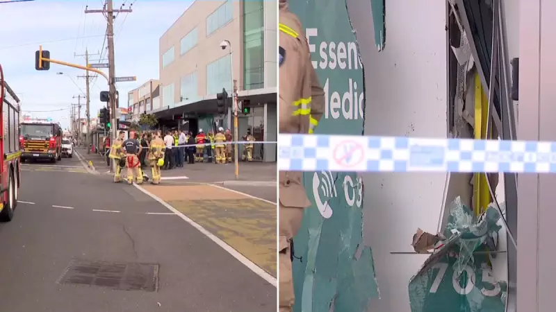 Man dies, two injured after car smashes into Melbourne medical centre