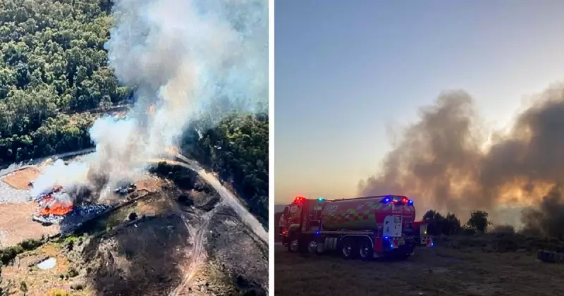 Singleton tip fire sends smoke across Hunter region on New Year's Eve