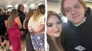 Lewis Capaldi Lands in Perth for Final Aussie Tour Show, Greets Fans at Airport