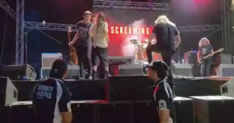 12-Year-Old Drummer's Dream Comes True on Stage with The Screaming Jets at Summernats