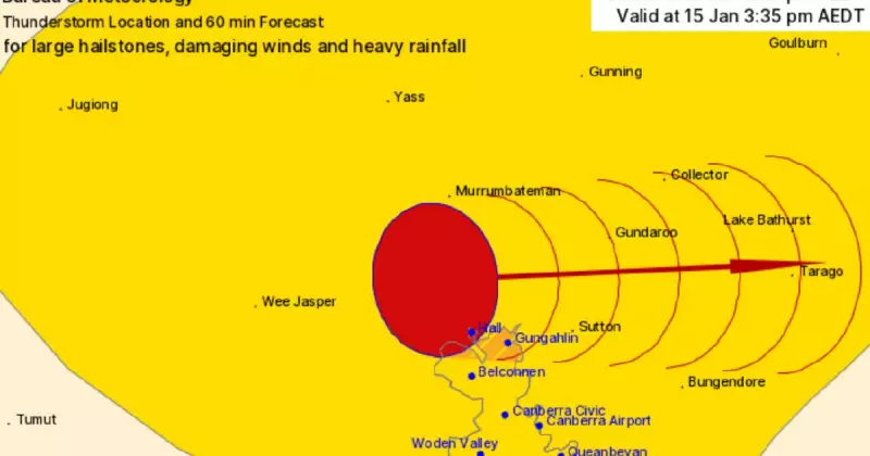 ACT on High Alert: 'Very Dangerous' Thunderstorm Threatens Canberra with Destructive Winds