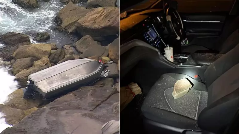 Chaos on Melbourne Highway: Five Cars Hit by Flying Bricks, Police Hunt Youths