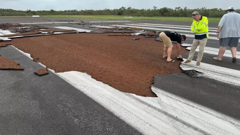 Cloncurry Airport Runway Destroyed, Cleanup Begins After Monsoonal Deluge