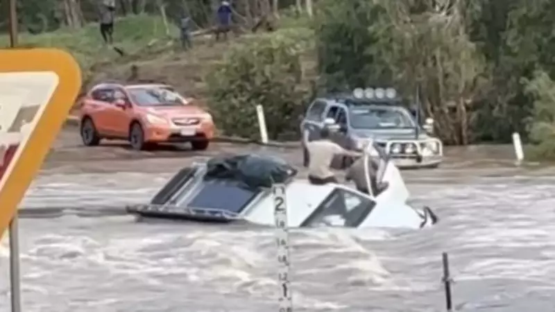 Couple's 4WD Swept Off Laura River Causeway in Cape York Flood Drama
