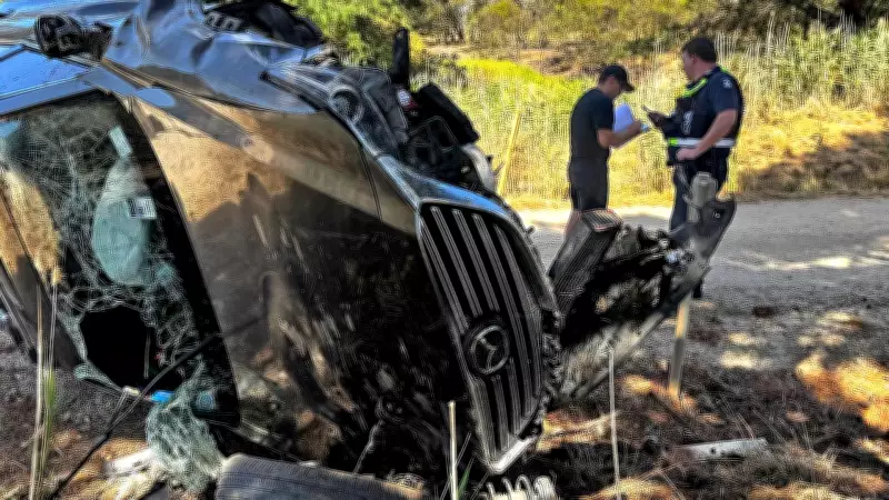 Driver Hospitalised After Dramatic Rollover Crash on Moriac Dirt Road