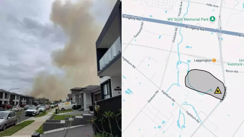 Fast-Moving Fire Threatens Homes in Sydney's South-West, 16 Hectares Burnt