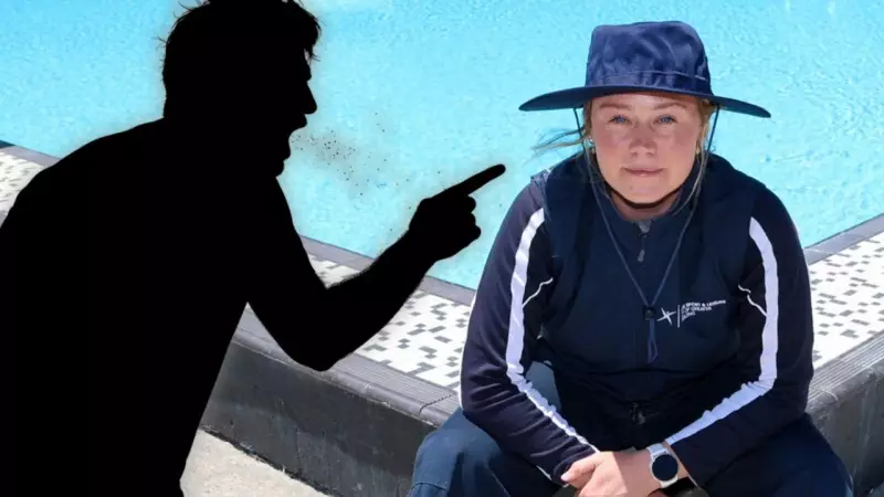 Geelong lifeguard in tears after parent's water slide rule outburst