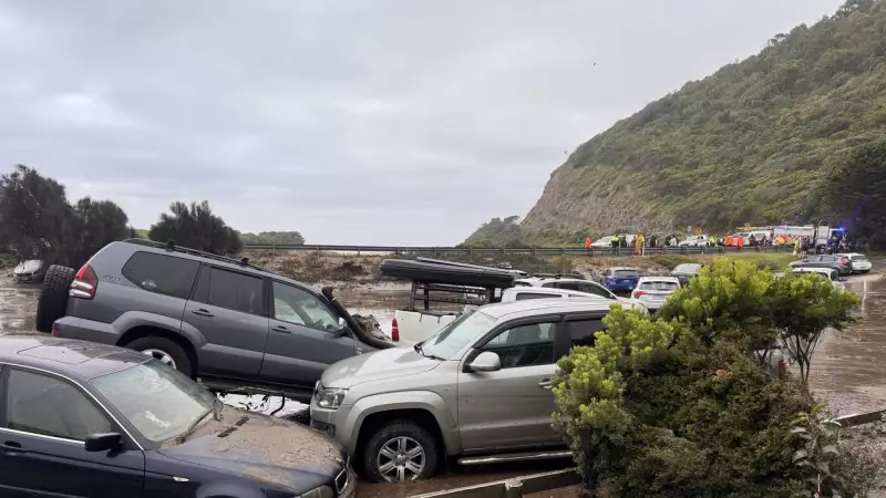 Helicopters to Lift Flood-Damaged Cars from Great Ocean Road Beaches