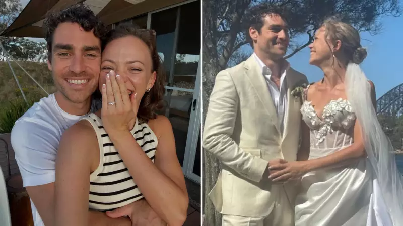 Home and Away Star Ryan Bown Marries Natalie Spence in Sydney Harbour Wedding