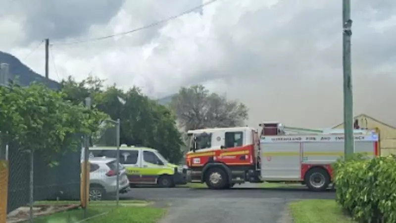 Major Gordonvale Garage Fire Destroys Caravan, Threatens Home