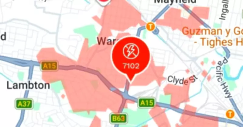 Major Power Outage Hits Newcastle Suburbs, Affecting 7000 Sites