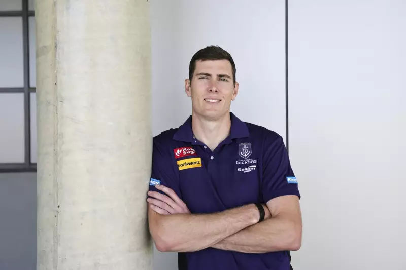 Mason Cox Shines as Forward in Fremantle Training, Kicks Two Goals