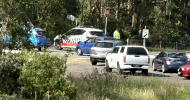 Motorcyclist Seriously Injured in Hunter Crash, Road Closed for Police Probe