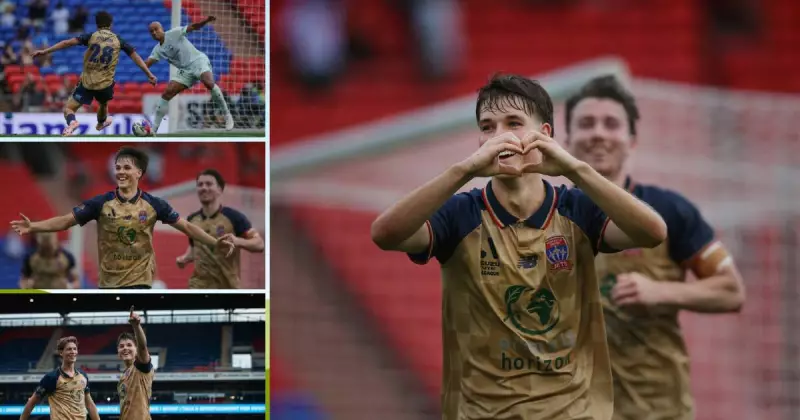 Newcastle Jets' Will Dobson reveals love-heart celebration for girlfriend after latest goal