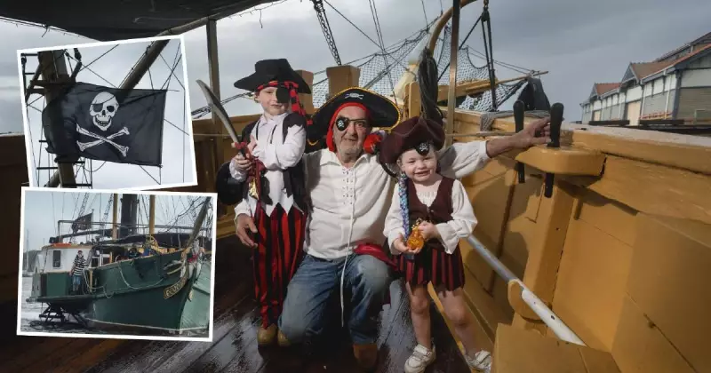 Pirate Ship Adventure Sails into Newcastle Harbour, Delighting Families