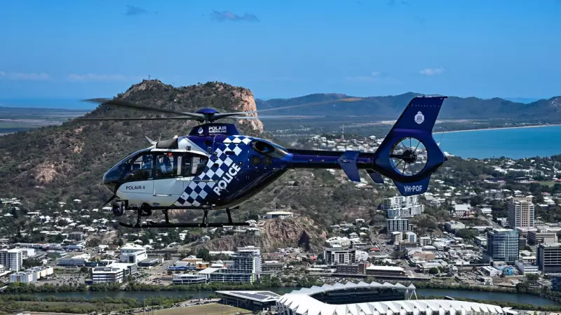 Police helicopter tracks stolen car in Townsville, pair charged after crash