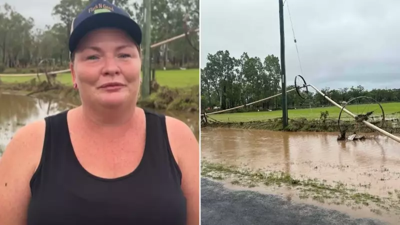 Queensland family's farm dream shattered by floods, facing $100k+ clean-up