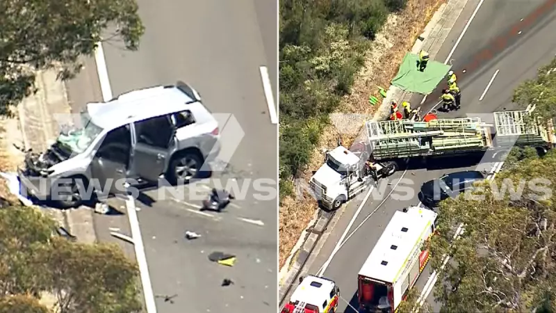 Six Cars Involved in Truck Crash Near Sydney, Man Fighting for Life