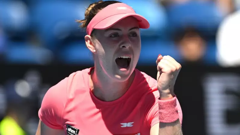Talia Gibson storms into Australian Open second round with stunning straight-sets win
