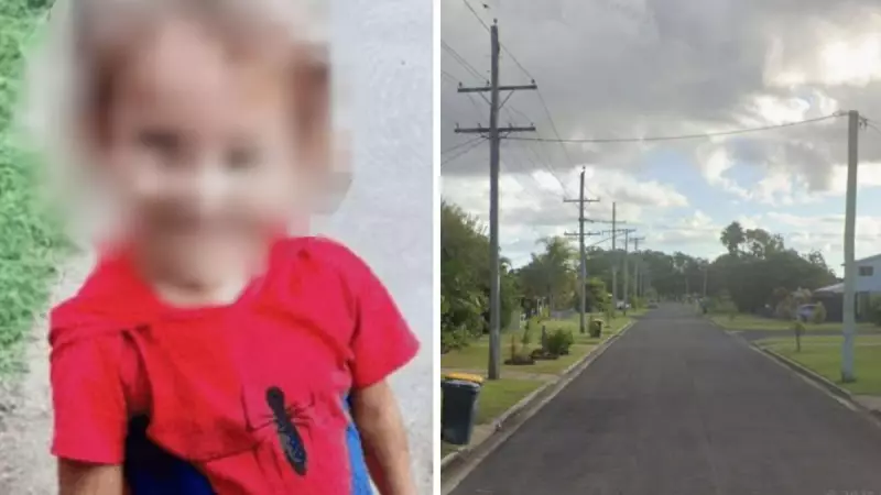 Three-year-old boy found dead in car metres from Bundaberg home after frantic search