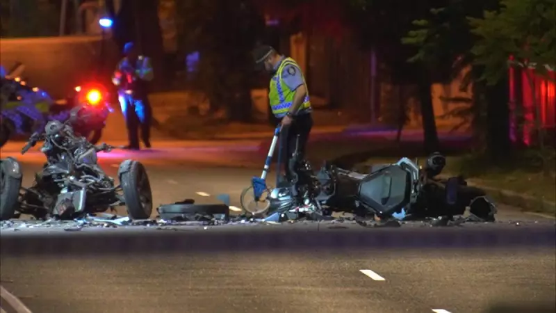 Two motorcyclists killed in horrific Wembley crash on Grantham Street